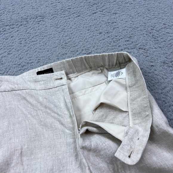 Talbots Women's 100% Linen Dress Pants Trousers 4P Ivory Cream Old Money Breathe - Picture 2 of 13